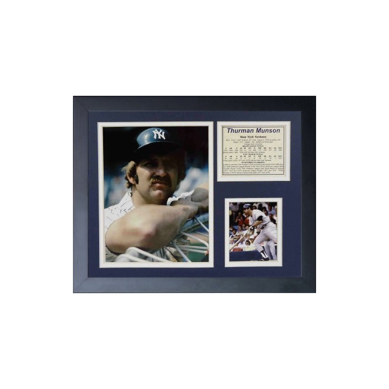 Legends Never Die "Thurman Munson Framed Photo Collage, 11 x
