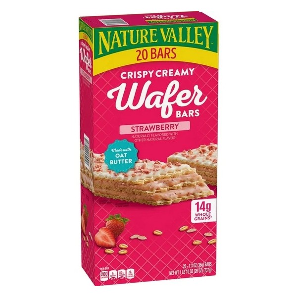 Nature Valley Crispy Creamy Strawberry Wafer Bars 20 Count –