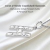 SHOP LC Polki Diamond Initial Necklaces for Women in 925