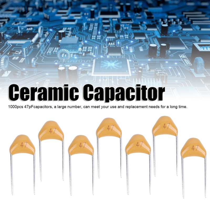 1000Pcs Ceramic Capacitor InLine Monolithic 47pF Pin Pitch 5.08MM DC50V