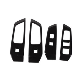 Window Lift Switch Panel Compatible with Toyota Grand Highlander 2024 2025 Accessories, Window Lift Switch Cover Interior Button Trim (Piano Black)