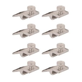 WRS 5/16" Offset Aluminum Storm Door Panel Clips with Screws - 8 Pack