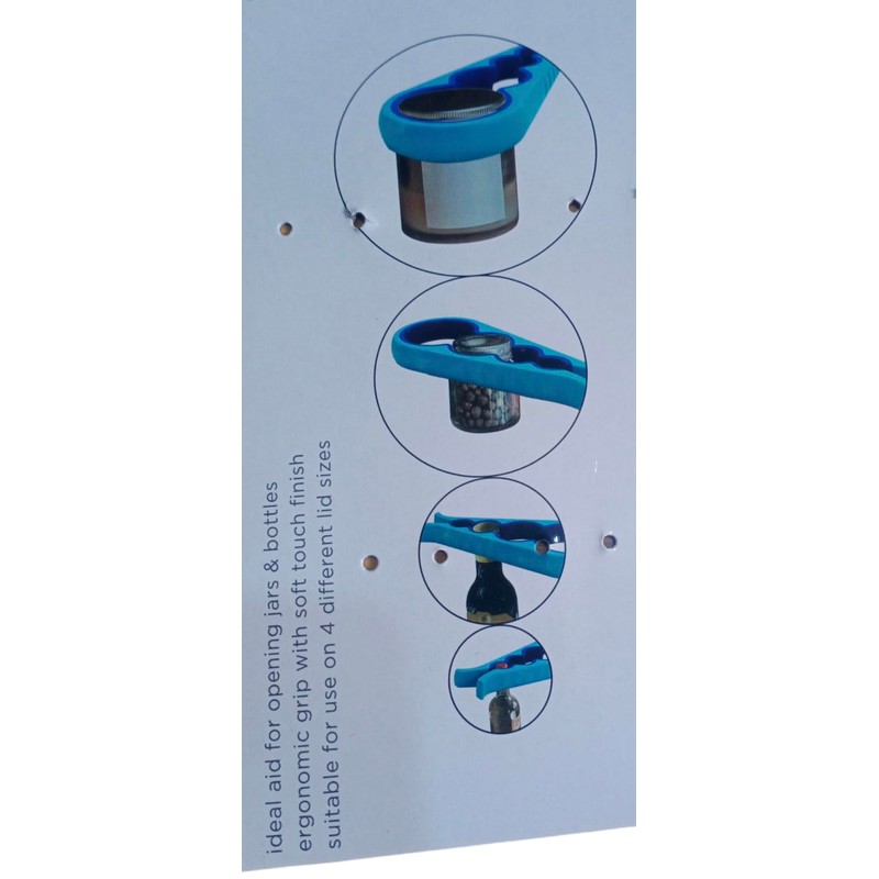 4 in 1 Multi-Grip JAR and Bottle Opener - Kitchen