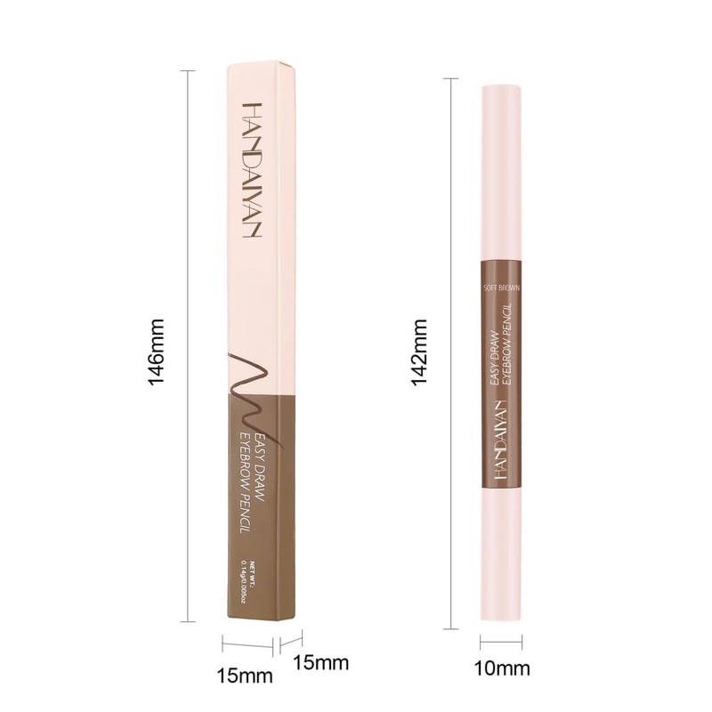 Korean Cosmetics Ultra Fine Eyebrow Pencil, Waterproof, Sweat Proof, Screw