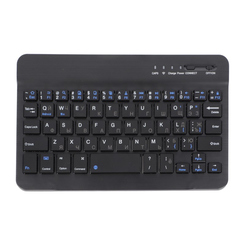 7 Inch Rechargeable Ultra Thin Russian Wireless Bluetooth Keyboard for