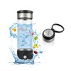 Hydrogen Water Bottle Generator 12 oz,Hydro Water Bottle with Dual-Layer
