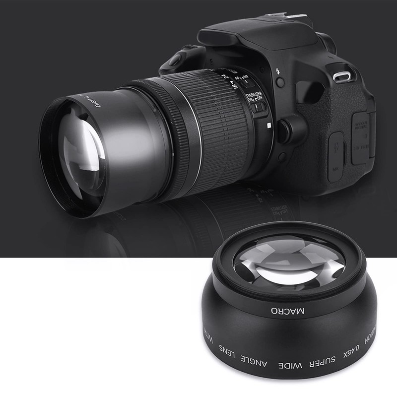 Wide Angle Lens with Macro 52mm 0.45X Wide Angle Conversion