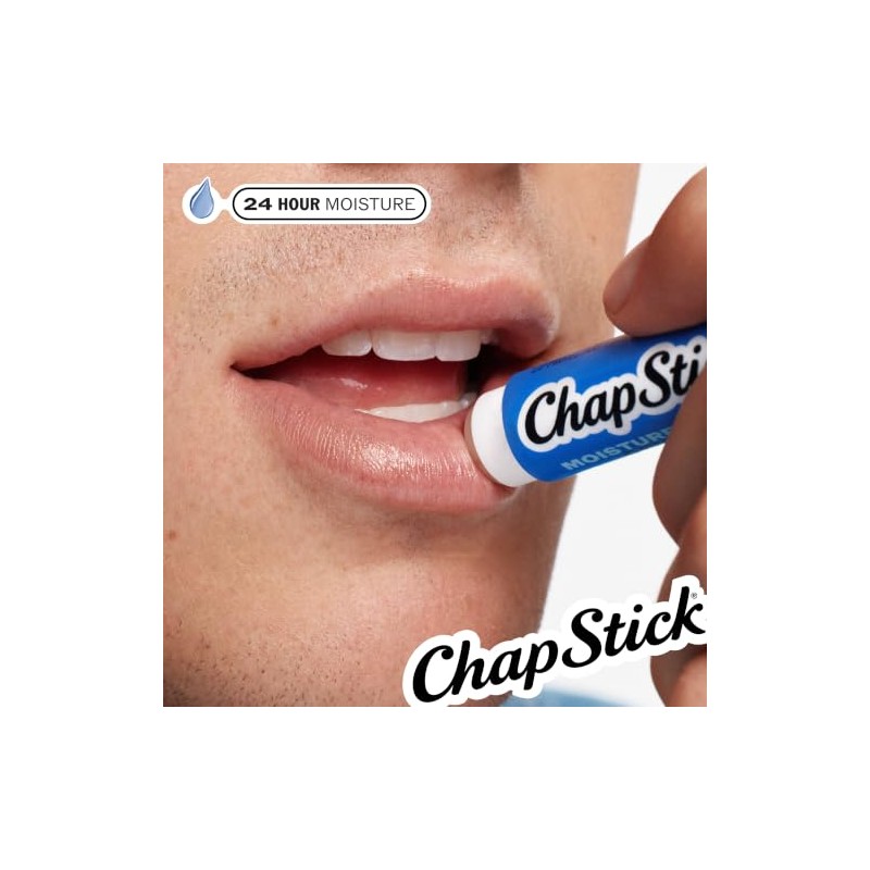 ChapStick Moisturizer Original Lip Balm Tubes, SPF 15 and Skin