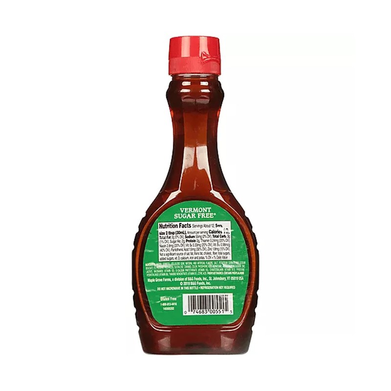 Maple Grove Farms Vermont Sugar Free Syrup, 12 Fl Oz