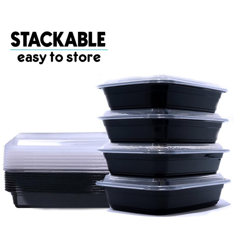 Zencart 12 Pack Meal Prep Containers Reusable, BPA Free Food