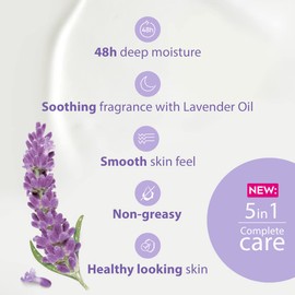 NIVEA Lavender Body Lotion (400ml), NIVEA Moisturiser for Dry Skin with Natural Origin Oils and Lavender Scent, NIVEA Body Lotion for Smoother Skin