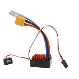 YSIDO 60A Brushed ESC Electronic Speed Controller Waterproof for 1/10 RC Car RC Boat for use with 540/550 motors (XT60 plug)