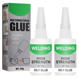 Pegamento Multiusos de Alta Resistencia, Pegamento Aceitoso de Alta Resistencia para Soldadura, Pegamentos Universal para Plástico, Acero Inoxidable, 
