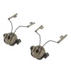 2Pcs Suspension Headset Bracket Helmet 19‑21mm Rail Adapter Rotatable Headphones