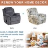 Eco-Ancheng 4-Piece Recliner Chair Cover, Lazyboy Recliner Covers, Non-Slip, Storage
