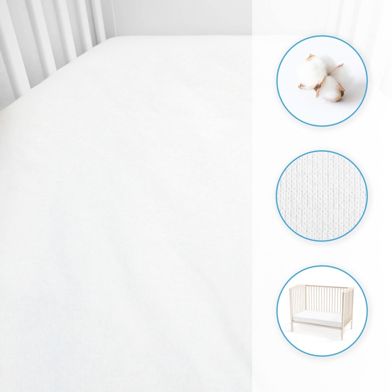 Jersey 100% Cotton Fitted Sheet for 160 x 70 cm