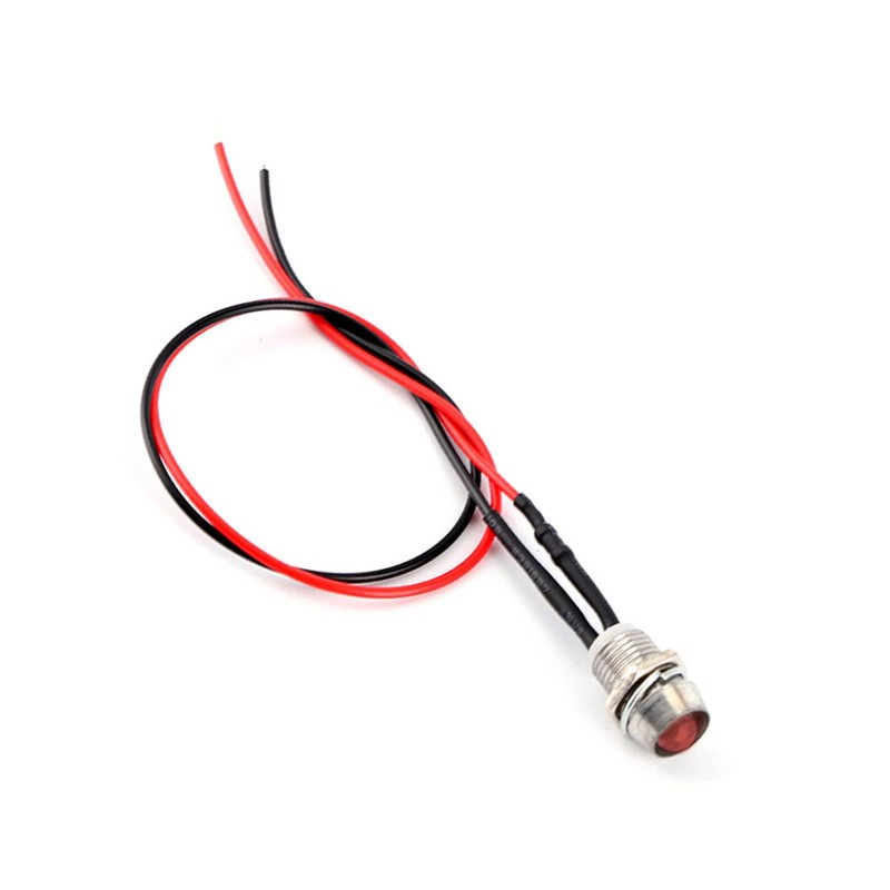Kodrily 12V LED Indicator Light, 4Pcs Indicator Lamp, Panel Hole