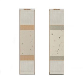 Mini Blank Trumpet Scroll Chinese Style Portable Hand-Rolled Vintage Rice Paper Scroll Antique Calligraphy Mounting Scroll Office Home Decoration