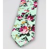 Elfeves - Corbata delgada de algodón y lino para hombre,