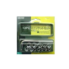 三共 Corp. Mini Socket Set H & H 6.35 mm Square 13 Piece Set of 1 