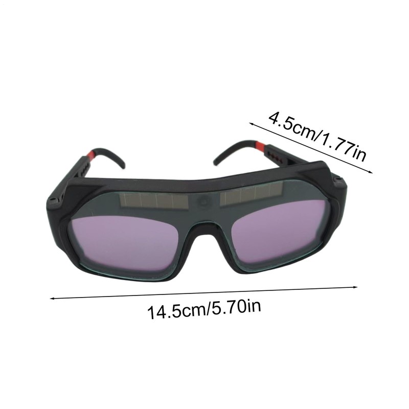 Welding Glasses,Anti-Glare Welding Eyewear - Shock Scratch Resistant Auto Darkening
