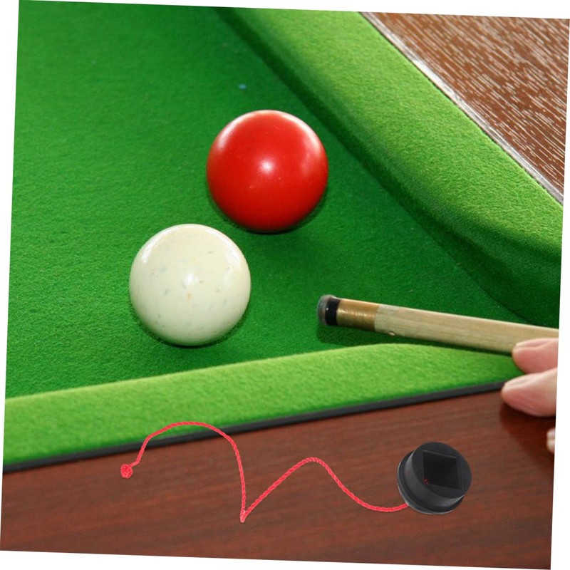 BESPORTBLE Billiards Pool Chalk Holder with Mini Tip Case Rubber