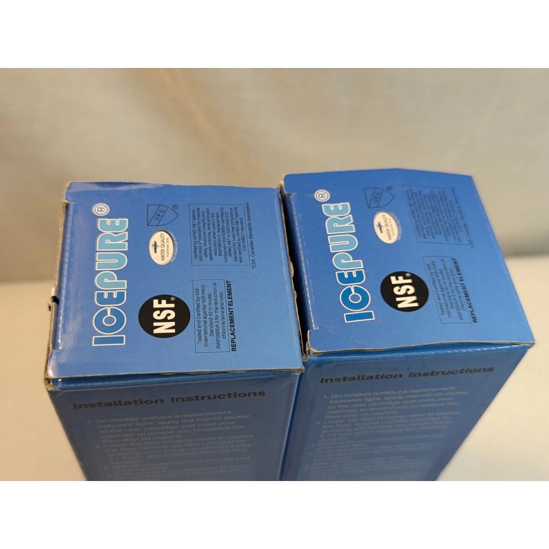 IcePure 2x Lot: ICEPURE RWF0900A Refrigerator Water Filters, Replacement for