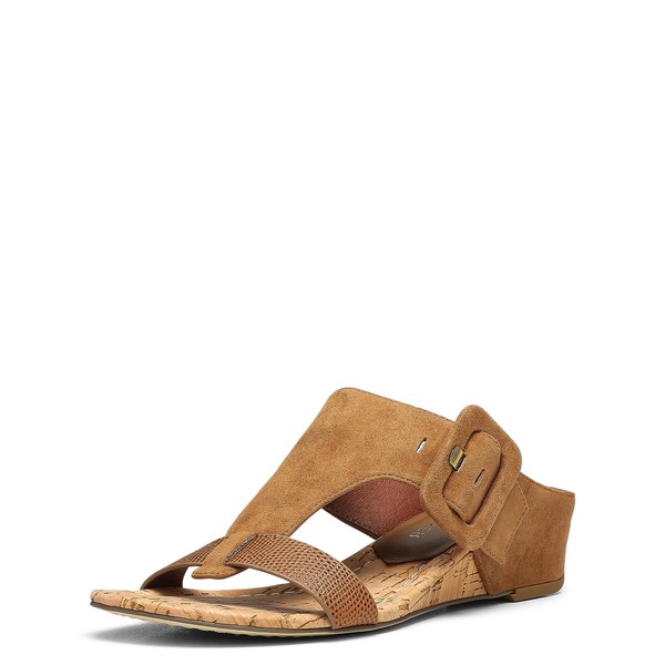 Donald Pliner Women's Wedge Sandal, Saddle, 5