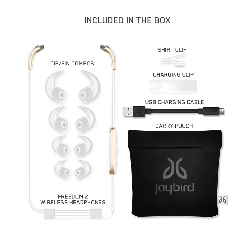 Jaybird Freedom 2 Audífonos Sport In-Ear Wireless Bluetooth con SpeedFit