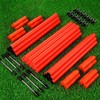 TOBWOLF 6PCS 6FT Multifunctional Adjustable Soccer Agility Poles & Horizontal