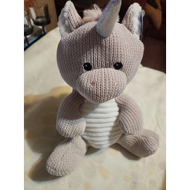 Sparkle Create Imagine Spark Create Imagine Knit Unicorn 11" Plush Rattle & Crinkle Sounds Blush