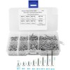 DIGISHUO 800Pcs M2 Kit Assorted Stainless Steel Self Tapping Screw