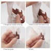 CHGCRAFT 2 Pairs 2 Colours Leather Unadulterated Bag D Ring
