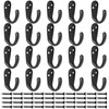 IBosins 20PCS Coat Hooks Wall Mounted Single Prong Robe Hook