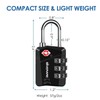 2 Pack TSA Approved Travel Luggage Locks, Metal Combination Lock,