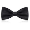 Men's Bow Tie, Solid Color Classic Pre-Tied Bow Tie, Satin