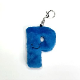 Alphapals® 4" Plush Letter P Keychain - Color: Pretty Pink
