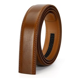 Wetoper Men's Automatic Ratchet Belt, 35 mm Wide Leather Belt for Men (No. 2, Length 125 cm / 49 Inches, Suitable for Waist 37 - 43 Inches) -