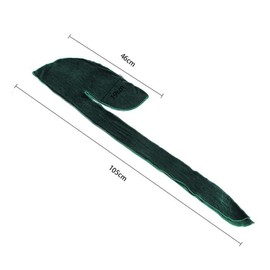 2pcs Velvet Durag for Men Women, Long Tail Durag Headwraps Cap Pirate Bandanas Turban for 360 Waves (Blue + Black)