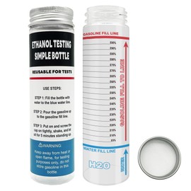 E85 Tester Kit, Reusable Ethanol Test Kit, Wide Mouth Fuel Test Bottle, Gasoline Super Content Tester (2 Pack)