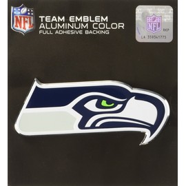 FANMATS Seattle Seahawks Heavy Duty Aluminum Color Emblem