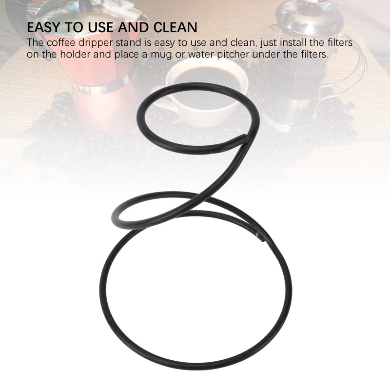 Coffee Dripper Stand Professional Metal Rustproof Sturdy Construction Reusable Pour