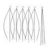 Kisangel 6pcs Heavy Duty Metal Hanging Basket Chain Set Weatherproof
