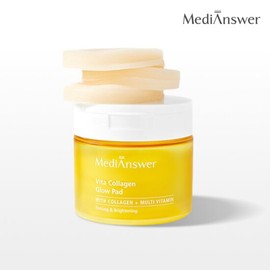 MediAnswer 메디앤서 기 미/잡티 OUT  비타콜라겐 미백광채 패드  1통 (80매) (정가 26000원) MediAnswer Spot/Imperfection OUT Vita Collagen Whitening Radiance Pads 1 Pack (80 Sheets) (Retail Price 26,000 Won)