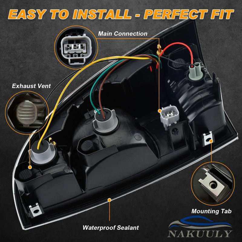 Nakuuly Tail Light Assembly Compatible With 2005-2015 Tacoma Pickup Driver