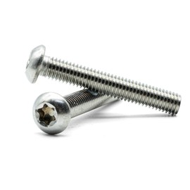 Hippo Hardware M4 (4mm X 60mm) TX Torx Socket Button Head Machine Screws with Star, 6 Lobe, Hexalobular Drive Type - A2 Stainless Steel Bolts (Pack of 10)
