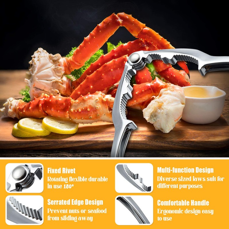 52 Pcs Crab Crackers and Tools, Crab Crackers Sets, Lobster