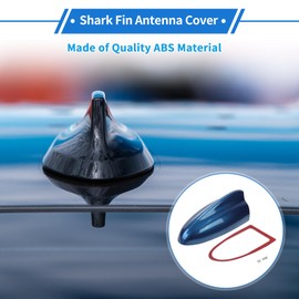 VekAuto Shark Fin Antenna Cover, AM/FM Signal Roof Aerial Universal for Car Auto SUV Truck ABS Material with Adhesive Base Dark Blue
