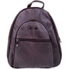 Ladies/Womens Genuine Leather Travel/Work/Holiday Rucksack/Backpack - Dark Brown