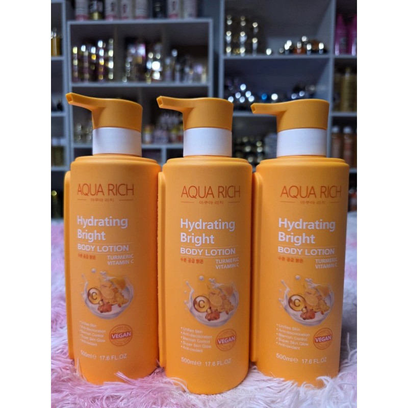 1X Aqua Rice Hydrating Bright Body Lotion Turmeric & Vitamin